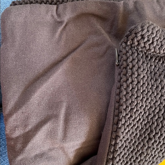 Knit brown Pillow shams set 26x26 - Picture 5 of 8